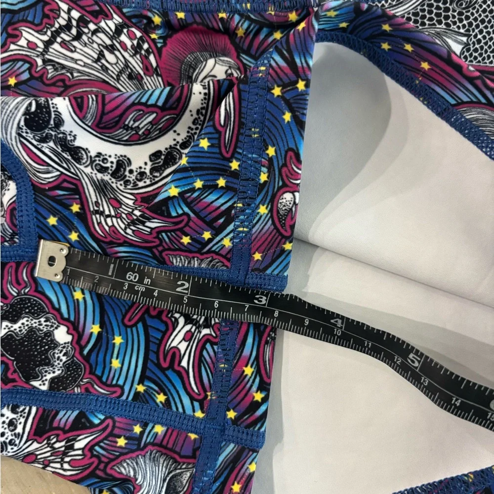 Wodbottom Vibrant Mermaid Pattern Women's Bike Shorts - Picture 5 of 5